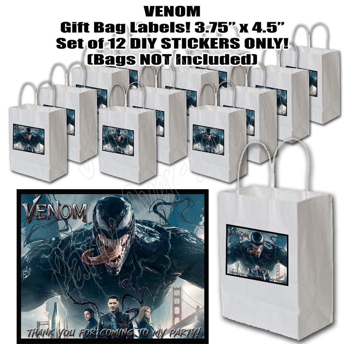 Amazon.com: Venom Stickers Party Favors Supplies Decorations Gift